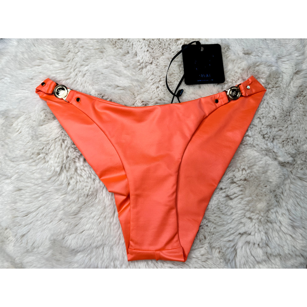 RARE🔥 Honey Birdette DAKOTA💧🩷 Neon Coral Cheeky Bottom XS